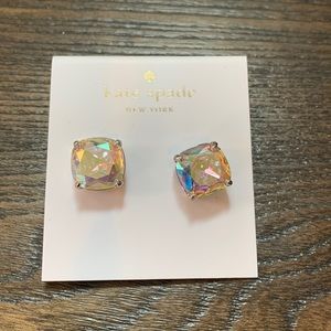 Kate Spade large square cut earrings